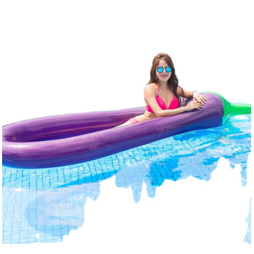 Eco-friendly  High Quality PVC Inflatable  Aggplant  Swimming Float Ring Adult